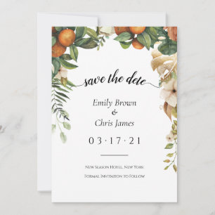 Reserve A Data Dourado Floral   Elegante Eucalyptus Greenery