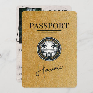 Reserve A Data Dourado Hawaii Passport Salvar a Data