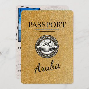 Reserve A Data Dourado Passaporte Aruba Salvar A Data