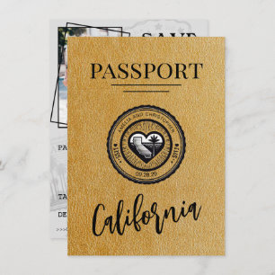 Reserve A Data Dourado Passaporte California Salve A Data