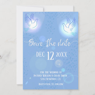 Reserve A Data Doves Wedding Blue Lighting