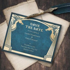 Reserve A Data Dragon Fantasy Modern Deco Wedding