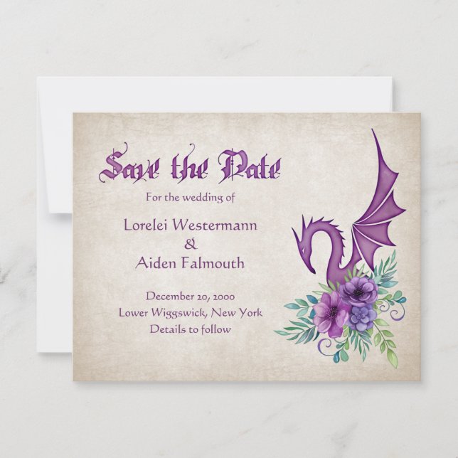 Reserve A Data Dragon Floral Wedding (Frente)