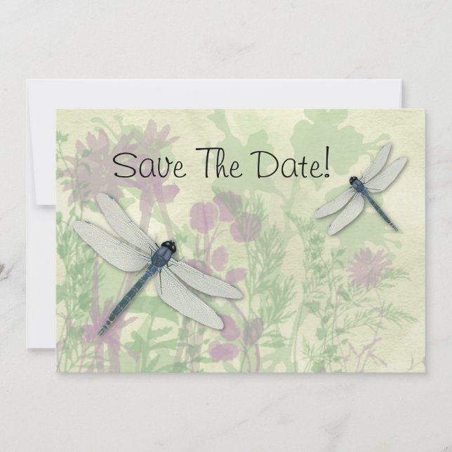 Reserve A Data Dragonflies Azuis Salvem A Data (Frente)