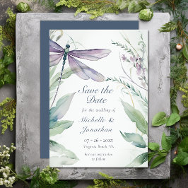 Reserve A Data Dragonfly bonito e Casamento Verde