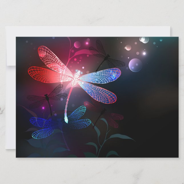 Reserve A Data Dragonfly vermelha (Frente)