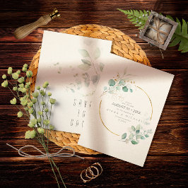 Reserve A Data Dreamy Greenery Wedding Green/Blue ID817