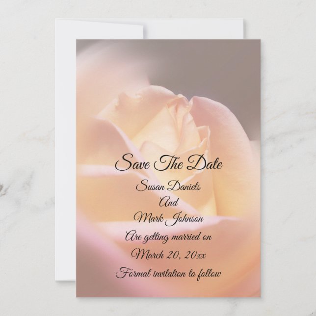 Reserve A Data Dreamy Yellow Rose Flower Wedding (Frente)