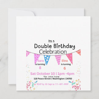 Reserve A Data Dupla Celebração de Aniversário