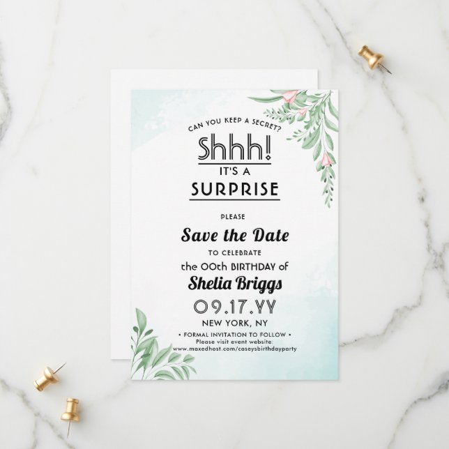 Reserve A Data Dusty Blue Eucalyptus aniversário de 40 anos (Frente/Verso In Situ)