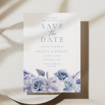 Dusty Blue Floral Wedding