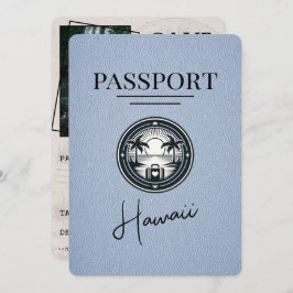 Reserve A Data Dusty Blue Hawaii Passaporte Salvar Data