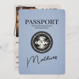 Reserve A Data Dusty Blue Maldives Passaporte Salvar Data