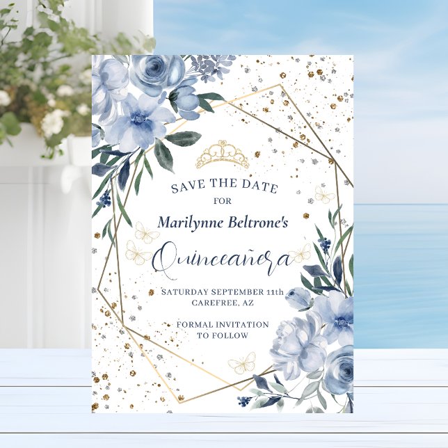 Reserve A Data Dusty Blue Quinceañera (Criador carregado)