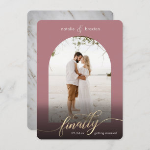 Reserve A Data Dusty Rosa Finalmente Chegando a Foto de Casado e