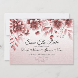 Reserve A Data Dusty Rosa Floral Salvar a Data