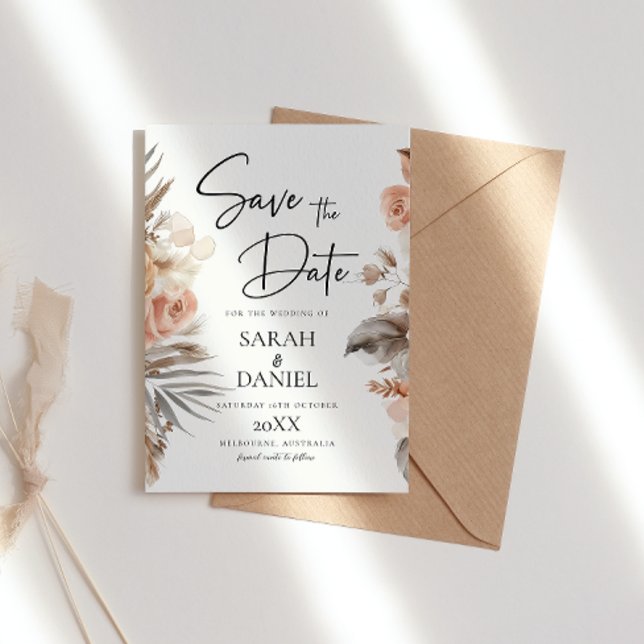 Reserve A Data Dusty Rosa Floral Wreath Wedding (Criador carregado)