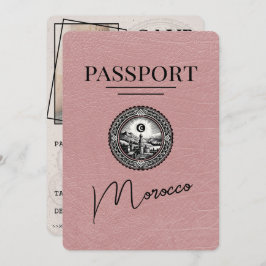 Reserve A Data Dusty Rosa Marrocos Passaporte Salvar Data