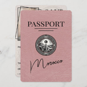 Reserve A Data Dusty Rosa Marrocos Passaporte Salvar Data