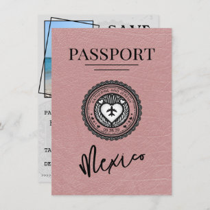 Reserve A Data Dusty Rosa Mexico Passport Salvar a Data
