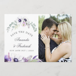 Reserve A Data Dusty Violet Wedding Floral Casamento Salvar Data