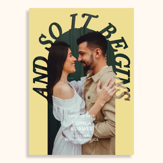 Reserve A Data E Assim Começa Foto de Arco Casamento Citrino (Criador carregado)