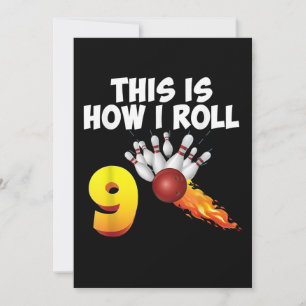 Reserve A Data É Assim Que Eu Rolo O Jogador De Boliches De 9 Ano