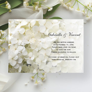 Reserve A Data Economias brancas do casamento do Hydrangea o
