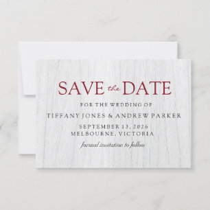 Reserve A Data Economias de madeira brancas rústicas do casament