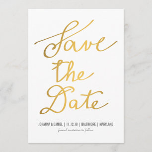 Reserve A Data Economias Dourados modernas do casamento da