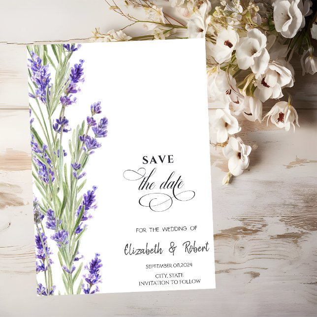 Reserve A Data Economize Lavanda Verde Data (Criador carregado)
