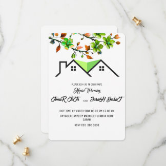 Reserve A Data Editable House Warming Invitation, House Warming P