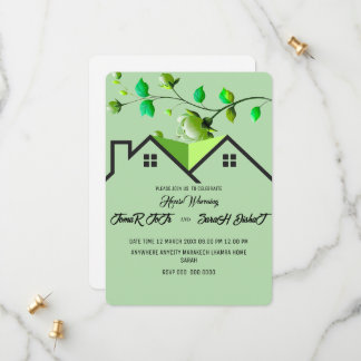 Reserve A Data Editable House Warming Invitation, House Warming P