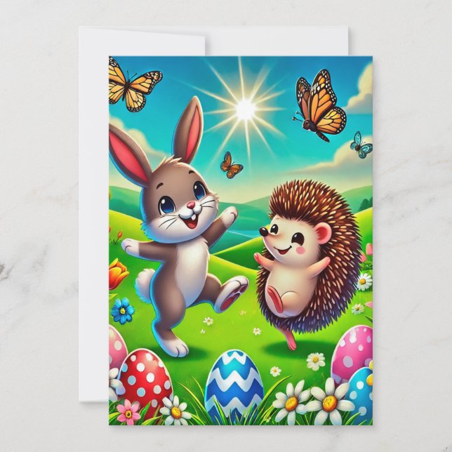 Reserve A Data Ein glücklicher Hase und Igel (Frente)