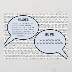 Reserve A Data Ele Disse, Ela Disse Código Binário Salvar Data