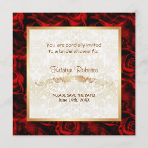 Reserve A Data Elegância da rosa vermelha - chá