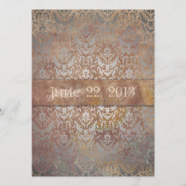 Reserve A Data Elegância Italiana Damask Toscana Vintage