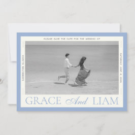 Reserve A Data Elegância Moderna de Fronteira Foto Salve o Dia