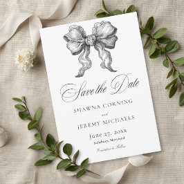 Reserve A Data Elegant Black White Toile French Manor Wedding