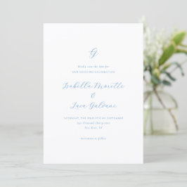 Reserve A Data Elegant Blue and White Coastal Chic Wedding