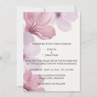 Reserve A Data Elegant Cherry Blossom Save the Date