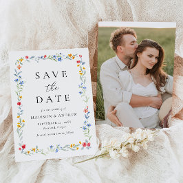 Reserve A Data Elegant Colorful Wildflower Meadow Photo Wedding