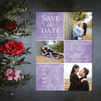 Elegant Damask Three Photo Collage | Roxa