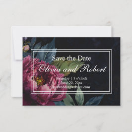 Reserve A Data Elegant dark pink floral watercolor