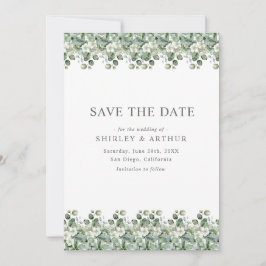 Reserve A Data Elegant Eucalyptus Greenery Wedding
