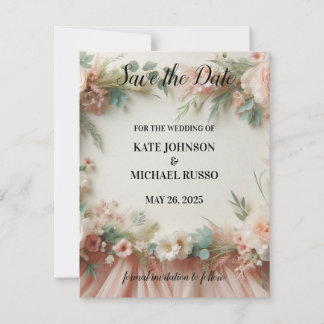 Reserve A Data Elegant Floral Wedding 