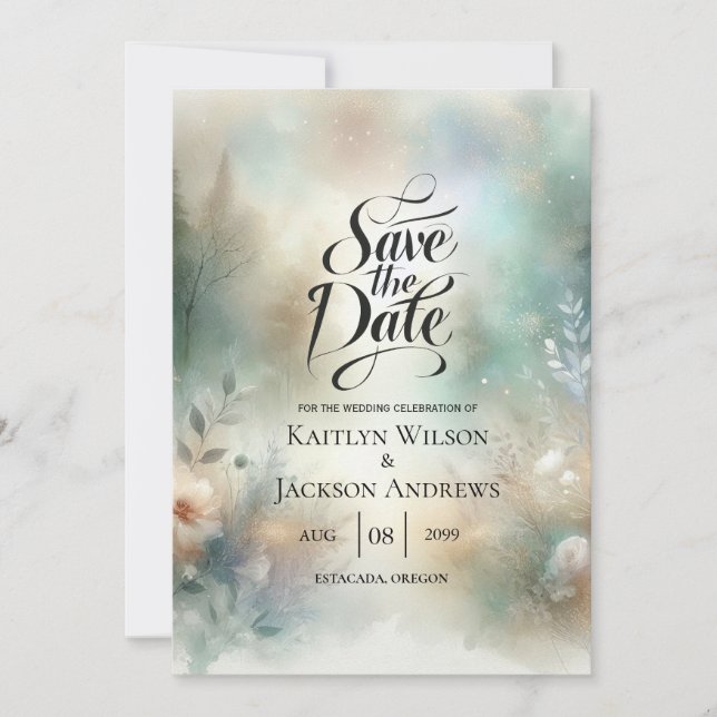 Reserve A Data Elegant Florals in a Woodland Realm Wedding (Frente)