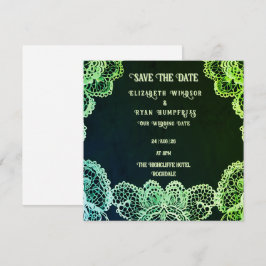 Reserve A Data Elegant Lace" Wedding Invitation Collection