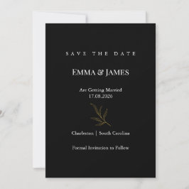 Reserve A Data Elegant Minimalist Save the Date Card | Modern