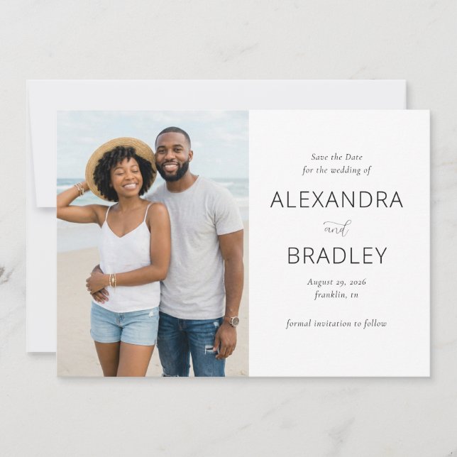 Reserve A Data Elegant Neutral Beach Photo (Frente)